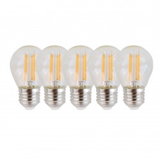 Rustik G45 Dekoratif Led Ampul 4W E27 5 Adet
