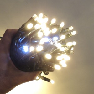 Led Aydınlatma 100L Yeşil Kablo 10M Dış Mekan Gün Işığı Beyaz Flaş