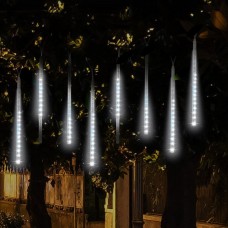 Meteor Kayan Led Işık 8li Set Tüp 50 cm Beyaz Aydınlatma