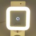 Kare Led Gece Lambası 0,5W Tasarruflu Işıklı Fişli Fotosel Sensörlü 1 Adet
