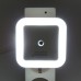 Kare Led Gece Lambası 0,5W Tasarruflu Işıklı Fişli Fotosel Sensörlü 1 Adet