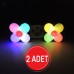 Papatya Led Gece Lambası 0,5W Işıklı Fişli Fotosel Sensörlü 2 Adet