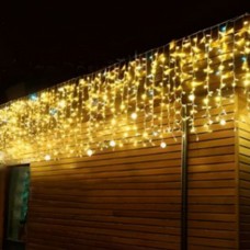 Led Aydınlatma Şeffaf Kablolu 3,5x1M Sarkıt Dış Mekan Gün Işığı Beyaz Flaş