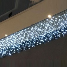 Led Aydınlatma Beyaz Kablolu 3,5x1M Sarkıt Dış Mekan Beyaz Işık, Beyaz Flaş