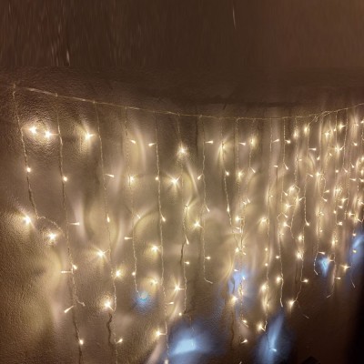 Saçak Led Işık Perde Aydınlatma 2M Gün Işığı Beyaz Flaş Saçak Led Işık Perde Aydınlatma 2M Gün Işığı Beyaz Flaş