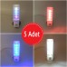 Uzun Led Gece Lambası 0,5W Tasarruflu Işıklı Fişli Düğmeli 5 ADET
