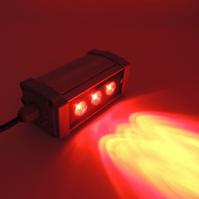 Led Aydınlatma Wall Washer Duvar Boyama 10 cm 3W Kırmızı
