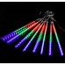 Meteor Kayan Led Işık 10lu Set Tüp 50 cm RGB Aydınlatma