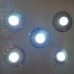 Bronz Kristal Cam Sıva Altı Spot Cob Led Armatür Beyaz, Beyaz Gün Işığı Seçenekli