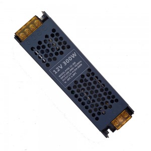 Yeni Tip Slim Trafo, Adaptör, Driver 12V 25 Amper 300 Watt 