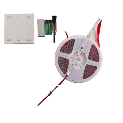Akan RGB Şerit Pixel Led 120 Led 24V 10M Gün Işığı Kumandalı Trafosuz