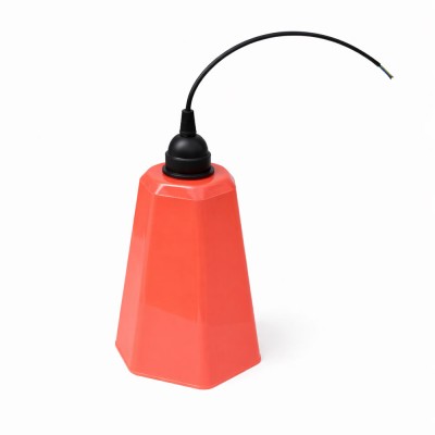 Altıgen Kırmızı Bahçe Feneri Dış Mekan Aydınlatma