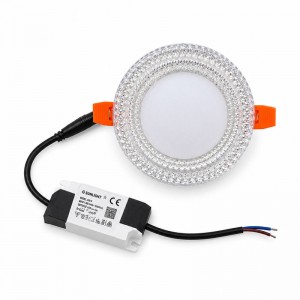 Manolya 3 Renkli Kristal Sıva Altı LED Panel Armatür 10 Watt Ayarlı