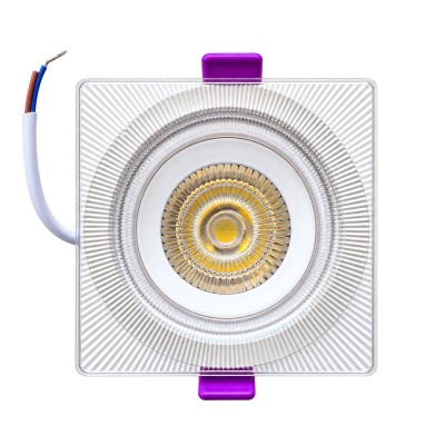 Kare Şeffaf Sıva Altı Led Spot Armatür İç Beyaz, Kenar Gün Işığı 5+5W Kare Şeffaf Sıva Altı Led Spot Armatür İç Beyaz, Kenar Gün Işığı 5+5W