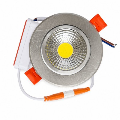 Mat Krom Sıva Altı Spot Led Armatür 5W Ilık Beyaz Işık 4000K Mat Krom Sıva Altı Spot Led Armatür 5W Ilık Beyaz Işık 4000K