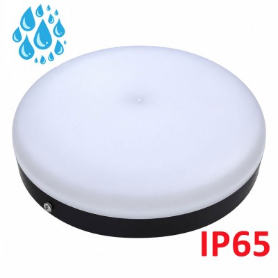 Yuvarlak Siyah Kasa İç/Dış Mekan 20W Led Armatür Beyaz Işık Yuvarlak Siyah Kasa İç/Dış Mekan 20W Led Armatür Beyaz Işık