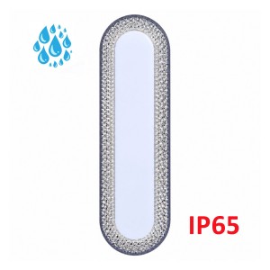 Elips Kristal İç/Dış Mekan 20W Led Armatür Ortası Beyaz Kenarı Günışığı